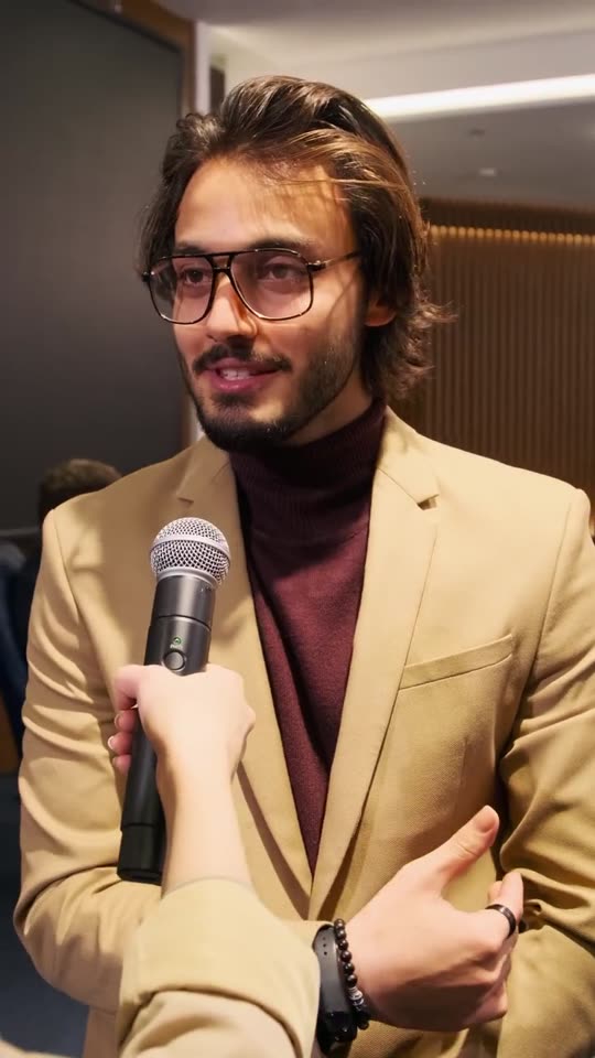 A creator talking to camera